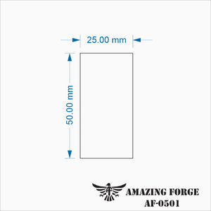25mm by 50mm Rectangle Base – amazingforge
