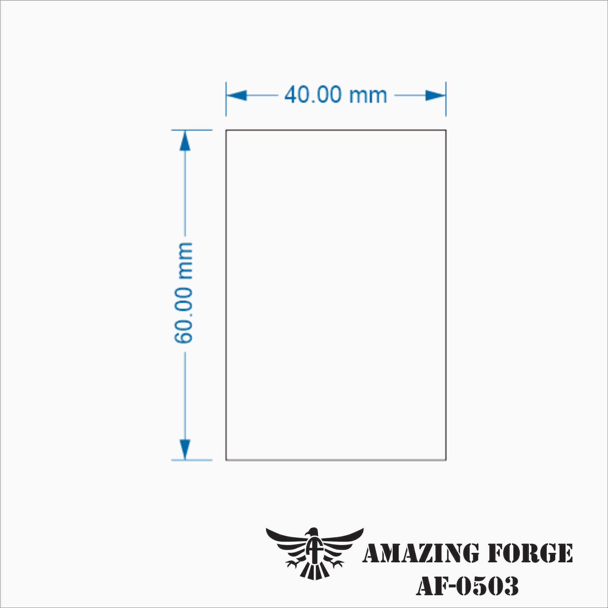 40mm by 60mm Rectangle Base