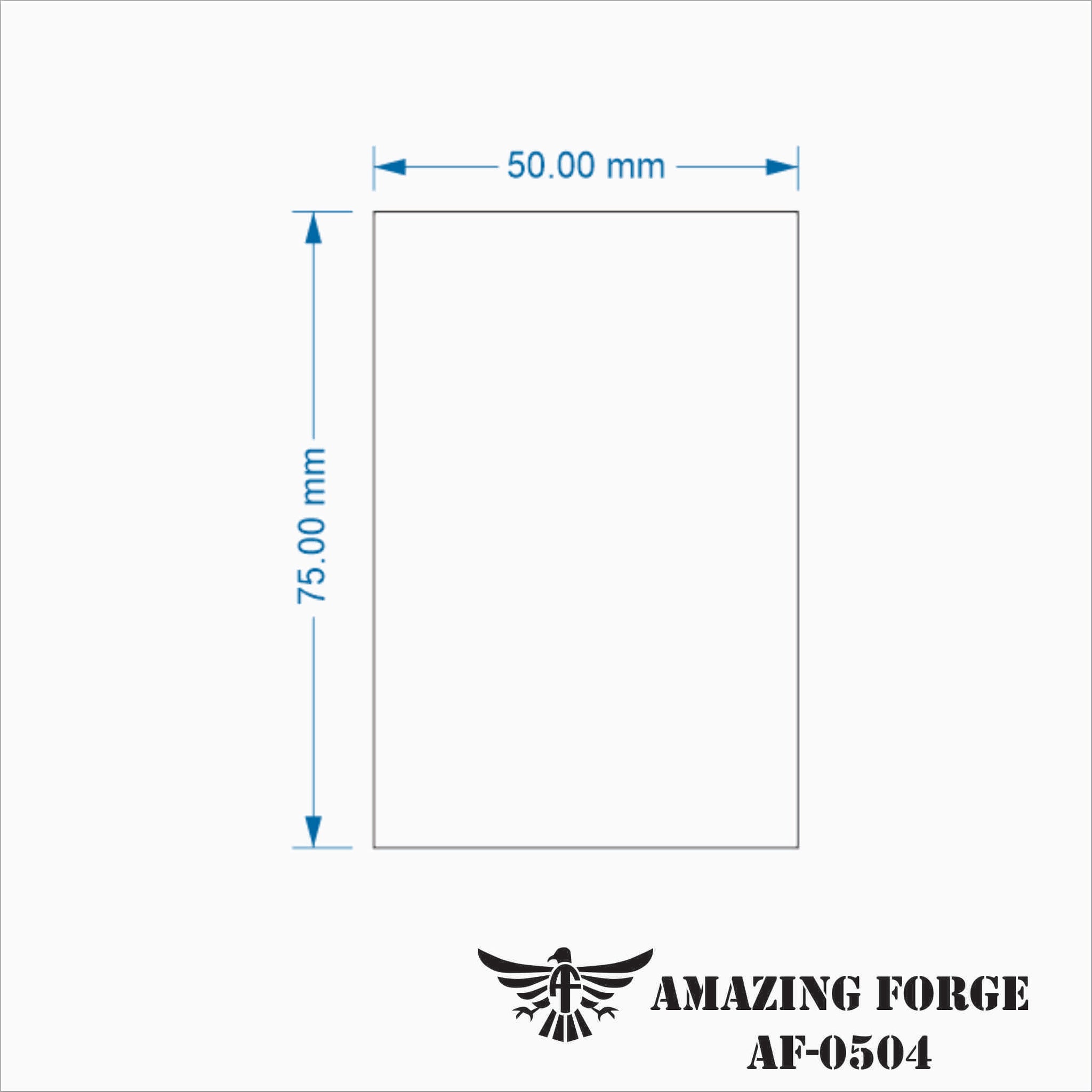 50mm by 75mm Rectangle Base