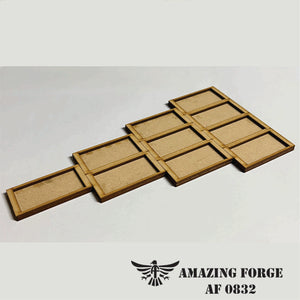 Base Adaptors (25 by 50mm to 30 by 60mm) 4 rank lance cavalry formation