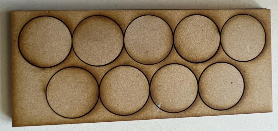 25mm round base movement tray (9 bases)