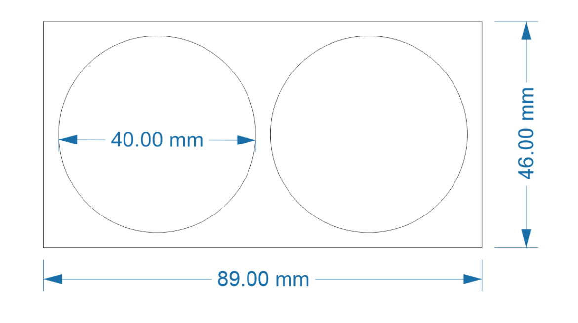 40mm round base movement tray (2 bases)