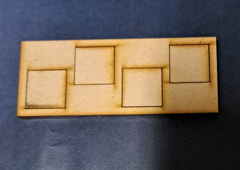 20mm square base Movement Tray (4 bases)