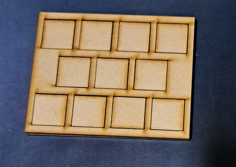 20mm square base Movement Tray (11 bases)