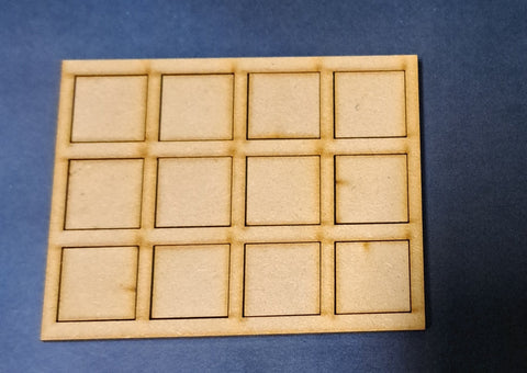 20mm Square Base Movement Tray (12 bases)