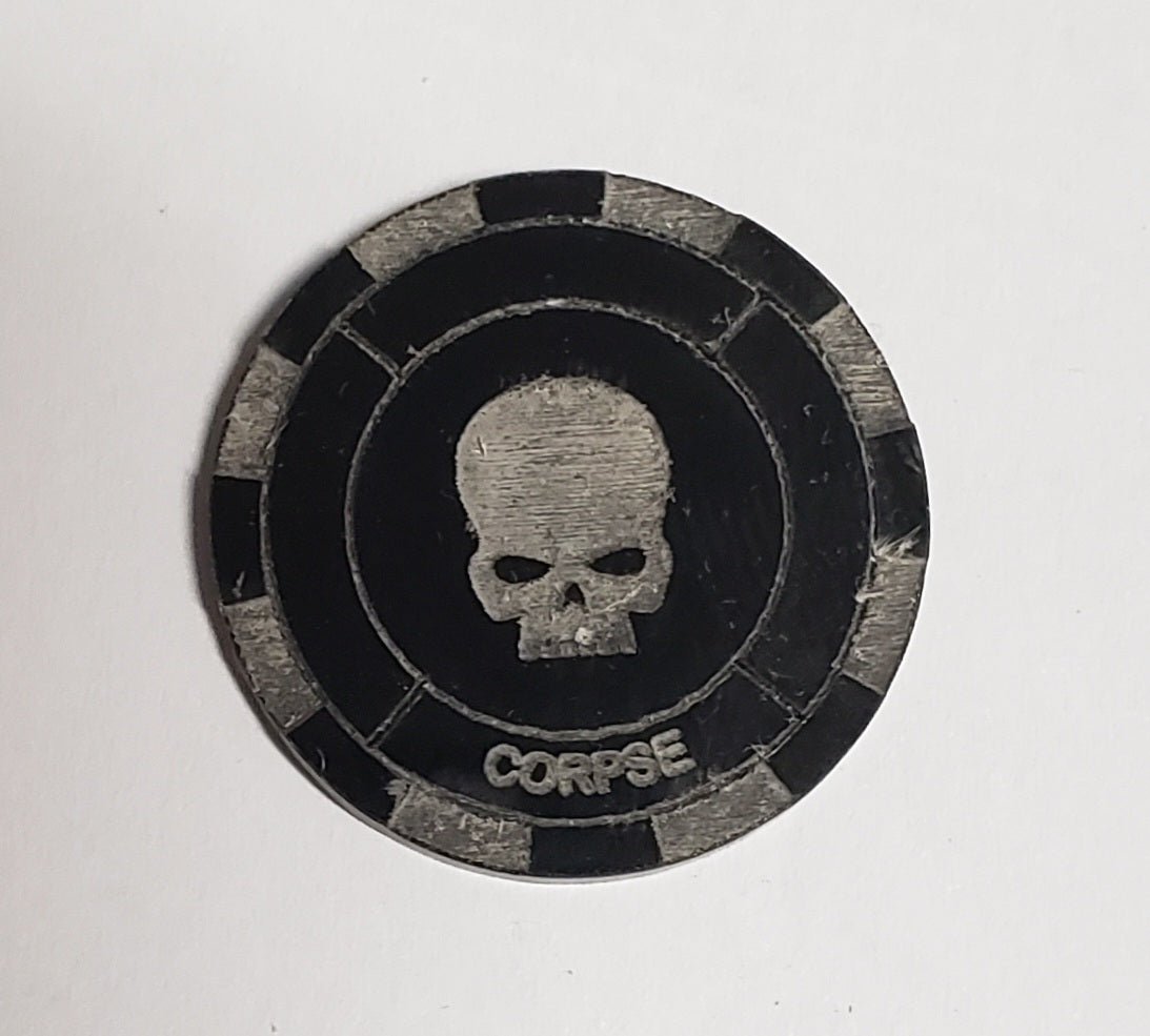 Malifaux compatible corpse tokens (Qty 5)