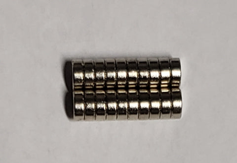 Rare Earth Magnets 5mm x 2mm (qty 20)