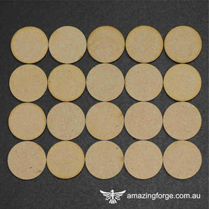 25mm Round Bases (qty 20)
