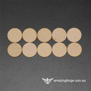 50mm Round Bases (qty 10)