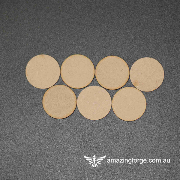 65mm Round Bases (qty 7)