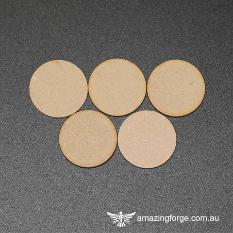 80mm Round Bases (qty 5)