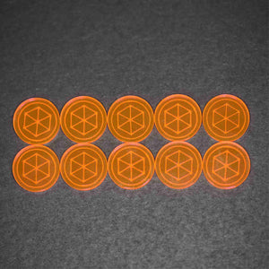 Keyforge compatible Ember Tokens (Qty 10)