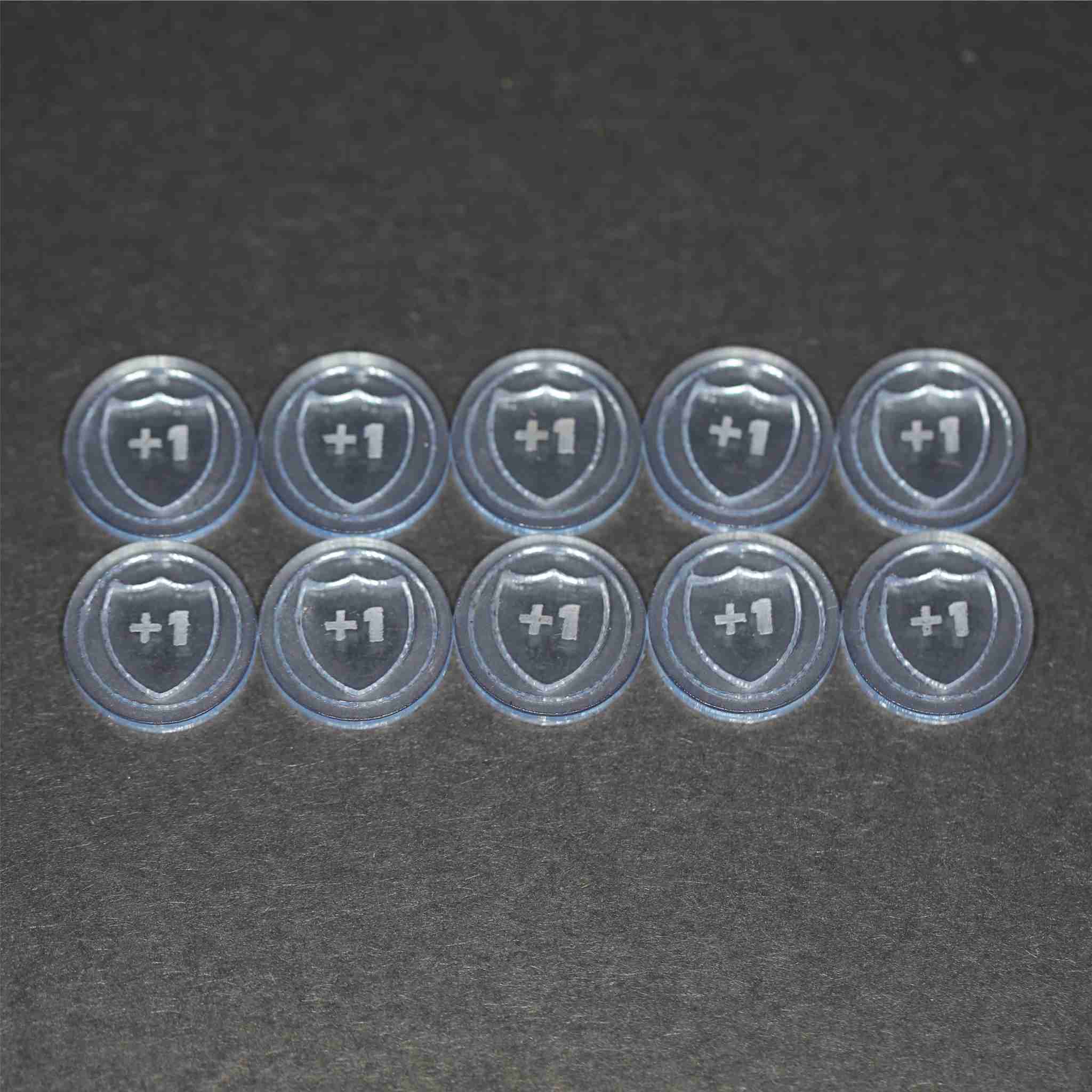 Keyforge compatible +1 Shield Tokens (Qty 10)