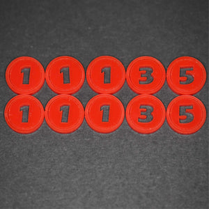 Keyforge compatible Wound Tokens (Qty 10)