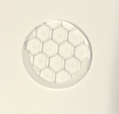 Infinity compatible hex 25mm acrylic round base (Qty 5)